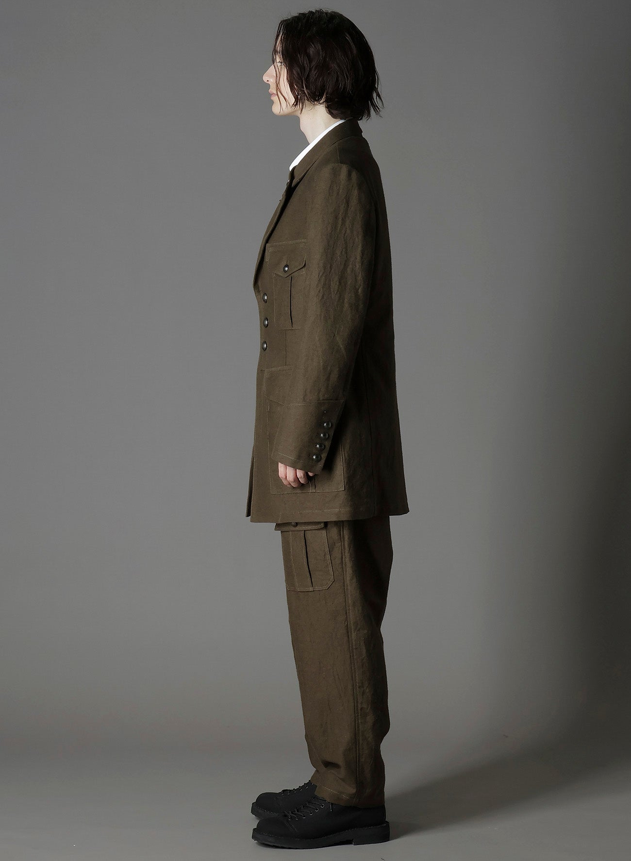 COTTON FLAX MOLESKIN BC BENTZ MILITARY JACKET