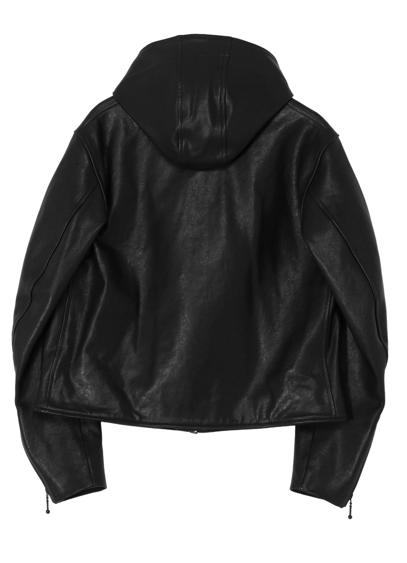 LAMB VEGETABLE HOODED LEATHER JACKET – THE SHOP YOHJI YAMAMOTO