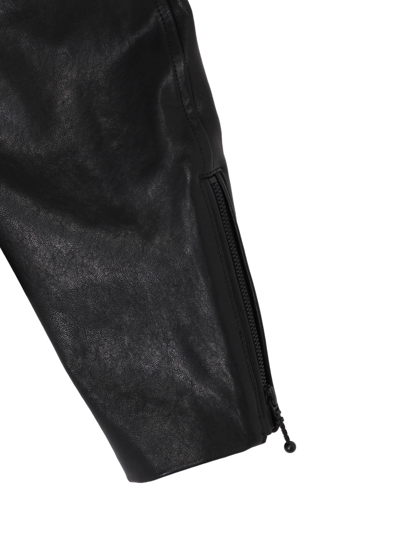 LAMB VEGETABLE HOODED LEATHER JACKET