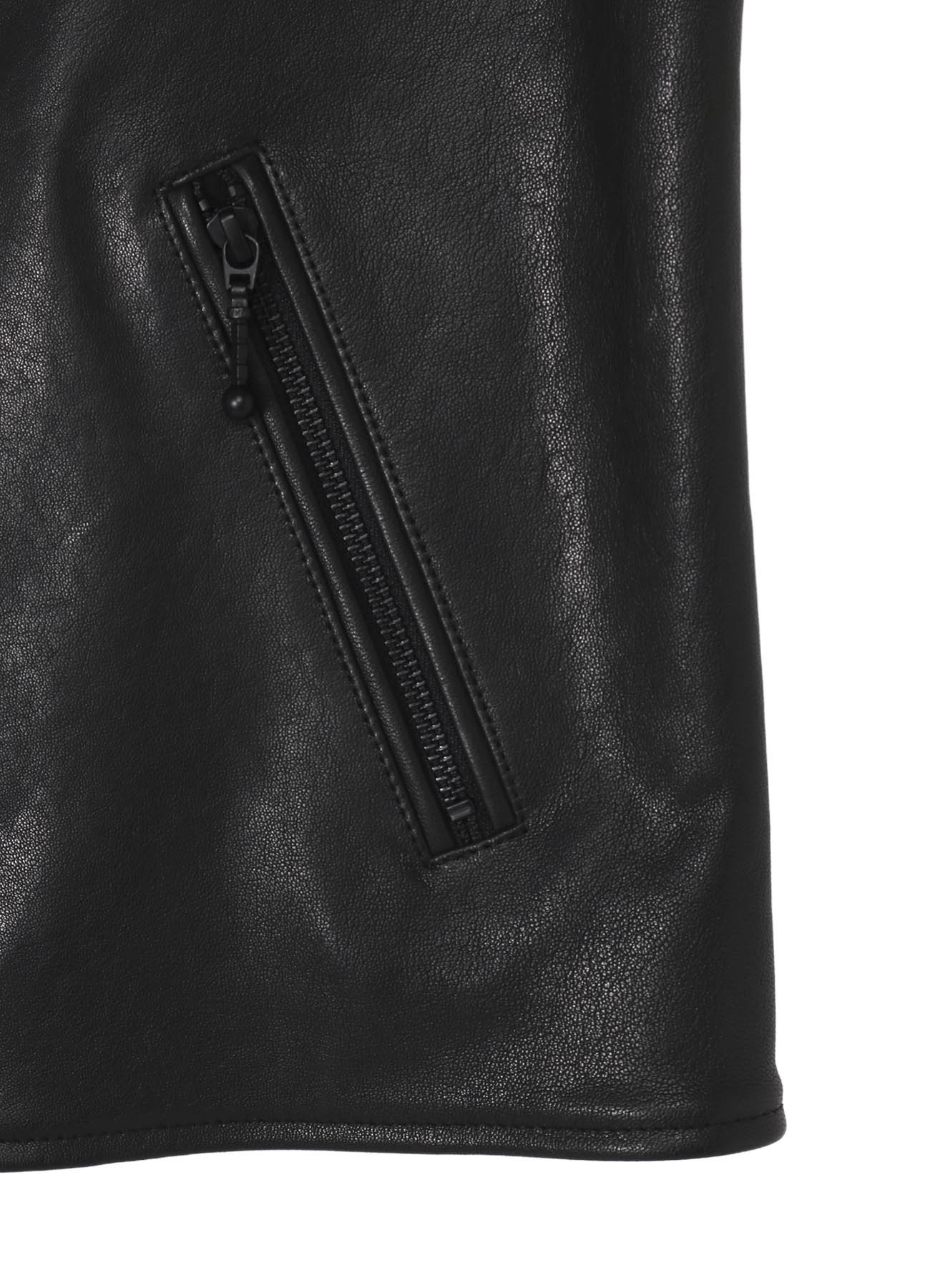 LAMB VEGETABLE HOODED LEATHER JACKET – THE SHOP YOHJI YAMAMOTO