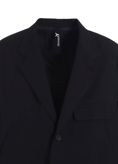 WOOL GABARDINE+NYLON WEATHER HUNTING PK JACKET