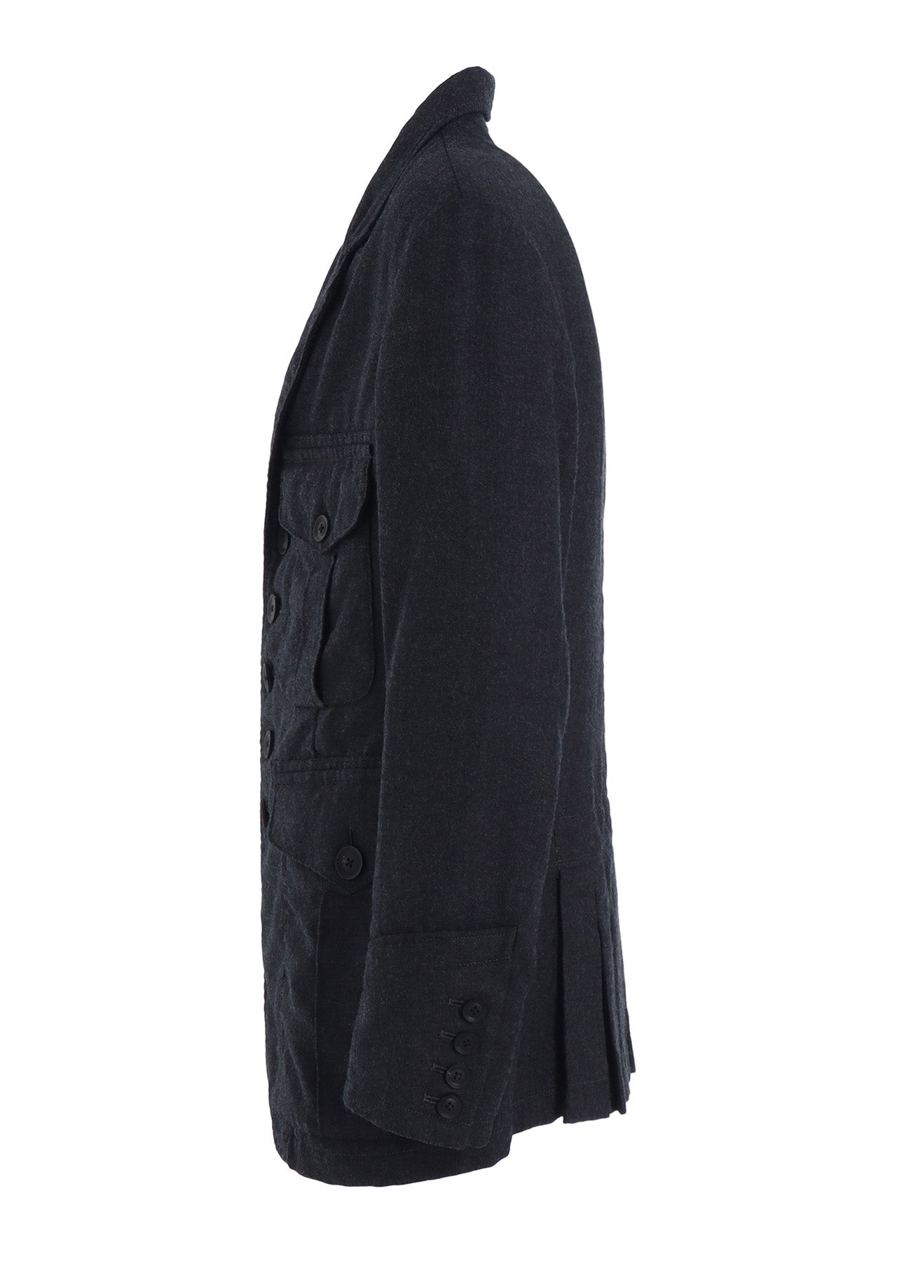 W.TA SAXONY MILITARY BACK PLEATS JACKET