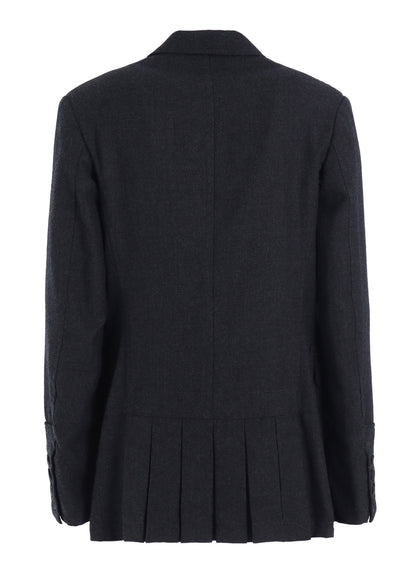 W.TA SAXONY MILITARY BACK PLEATS JACKET