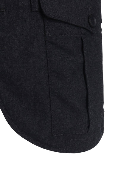 W.TA SAXONY MILITARY BACK PLEATS JACKET