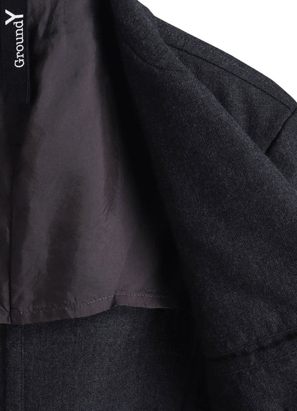 W.TA SAXONY MILITARY BACK PLEATS JACKET