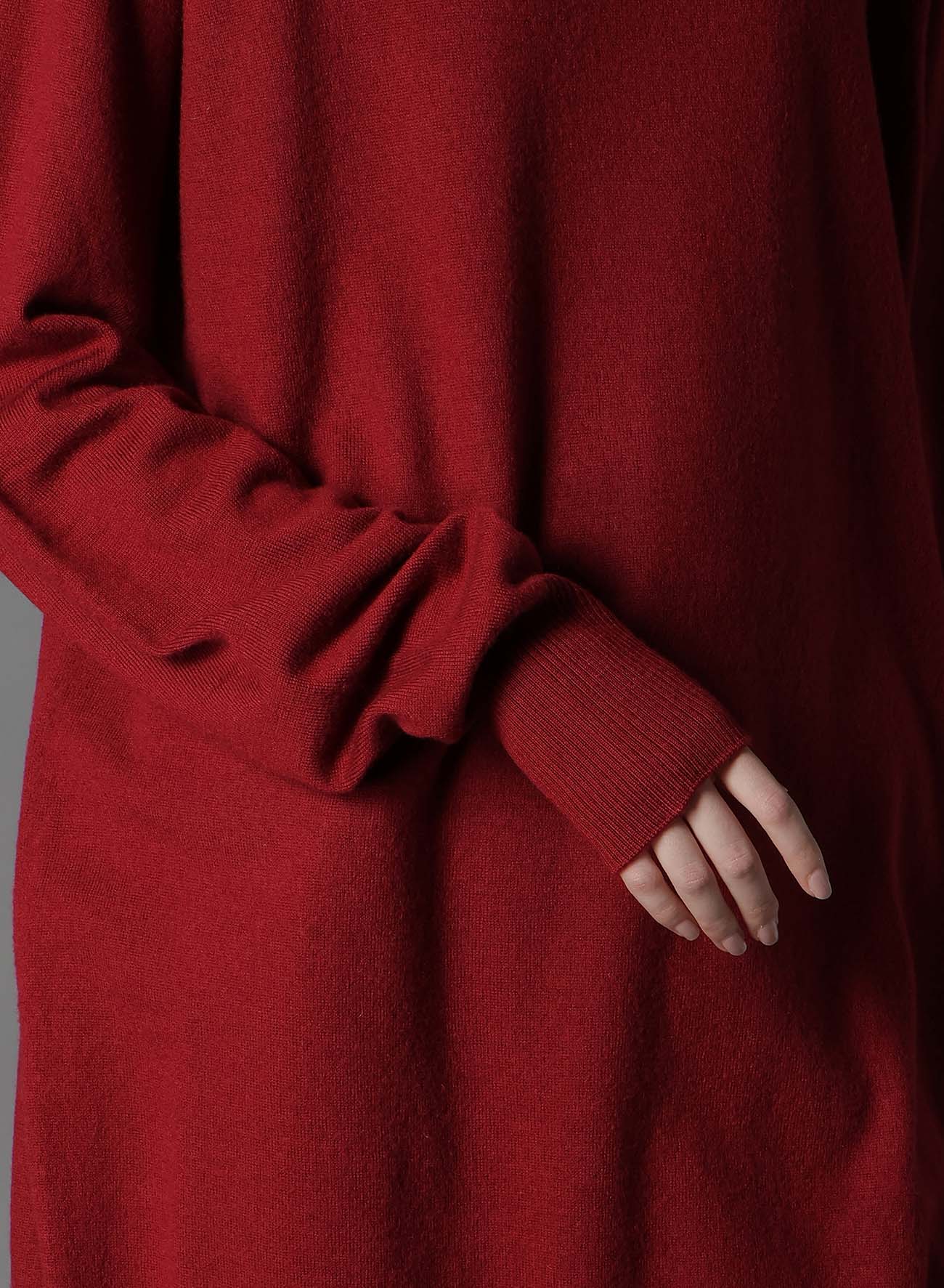 MERINO WOOL LEFT ZIPPER RAGLAN SLEEVE TURTLENECK