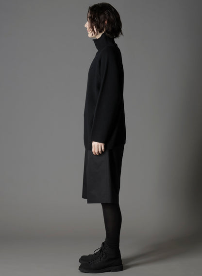FINE MERINO WOOL RAGLAN TURTLE NECK