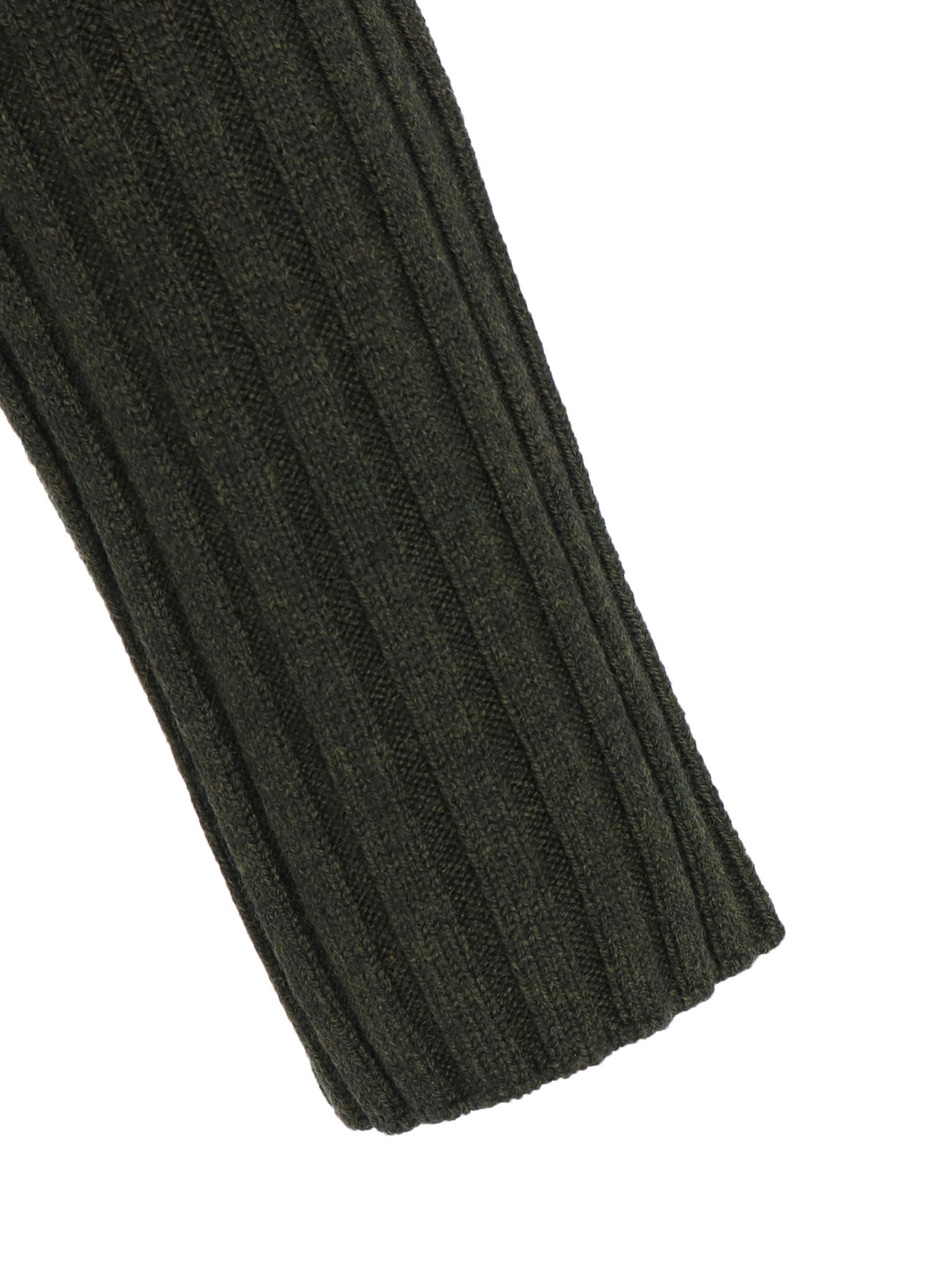 FINE MERINO WOOL RIBBED RAGLEN SHORT LENGTH TURTLE NECK