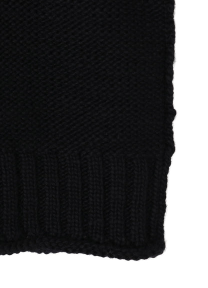 ROVING SLUB WOOL UNBALANCE TURTLENECK