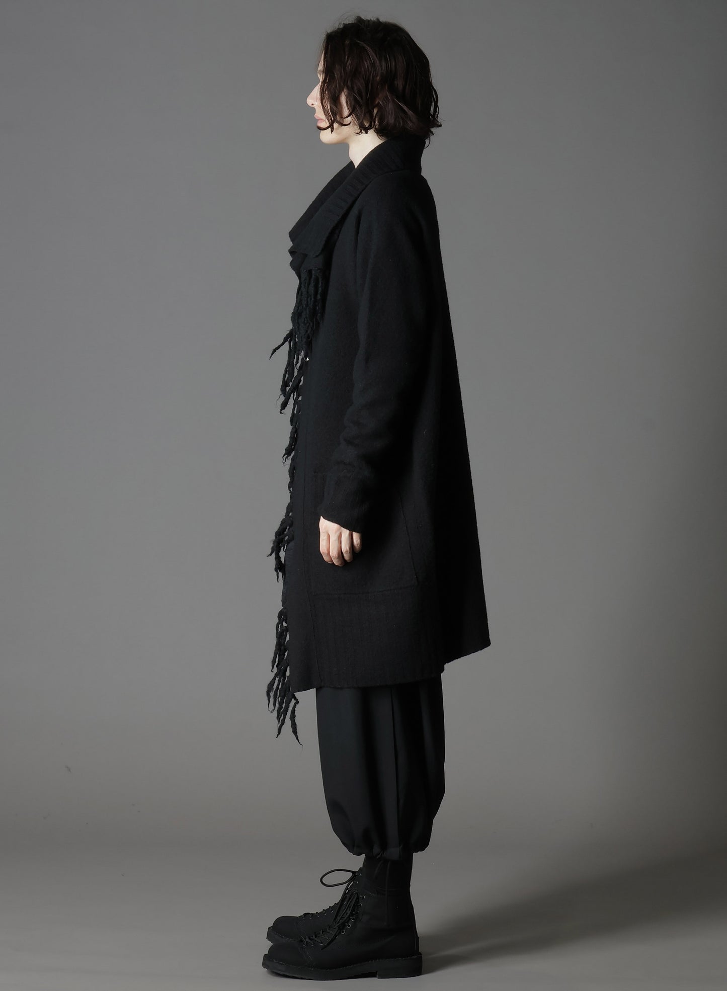 BoilMerinoWool FRINGE KNIT GOWN