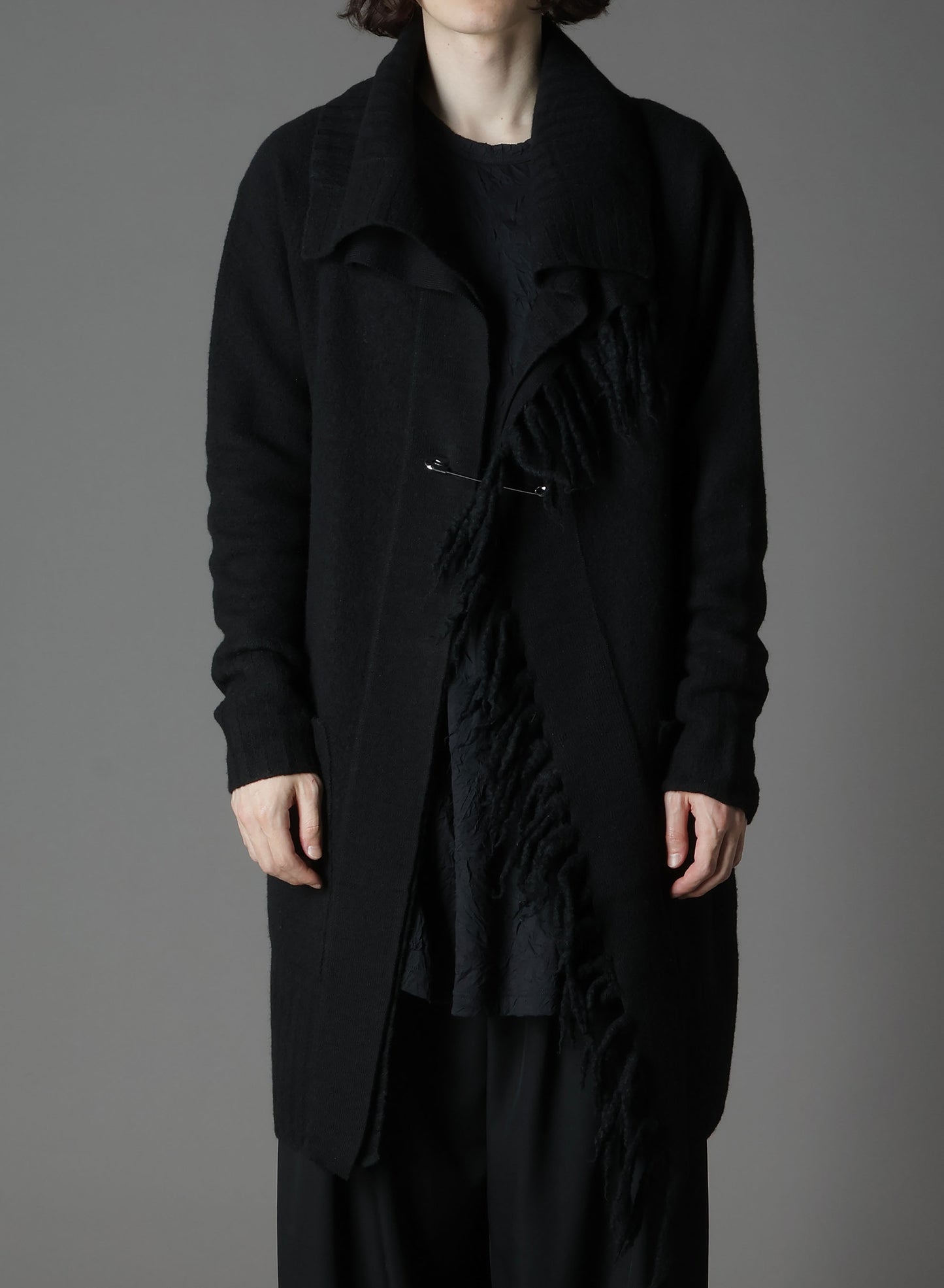 BoilMerinoWool FRINGE KNIT GOWN