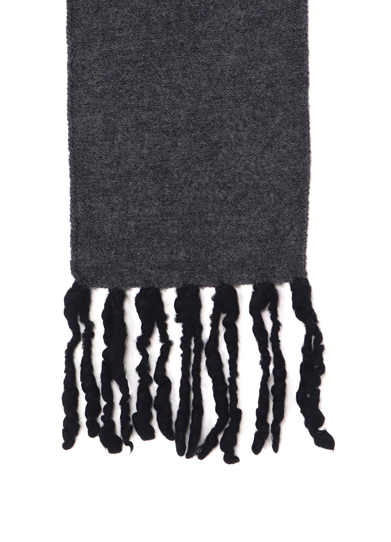 BoilMerinoWool FRINGE HOODED MUFFLER – THE SHOP YOHJI YAMAMOTO