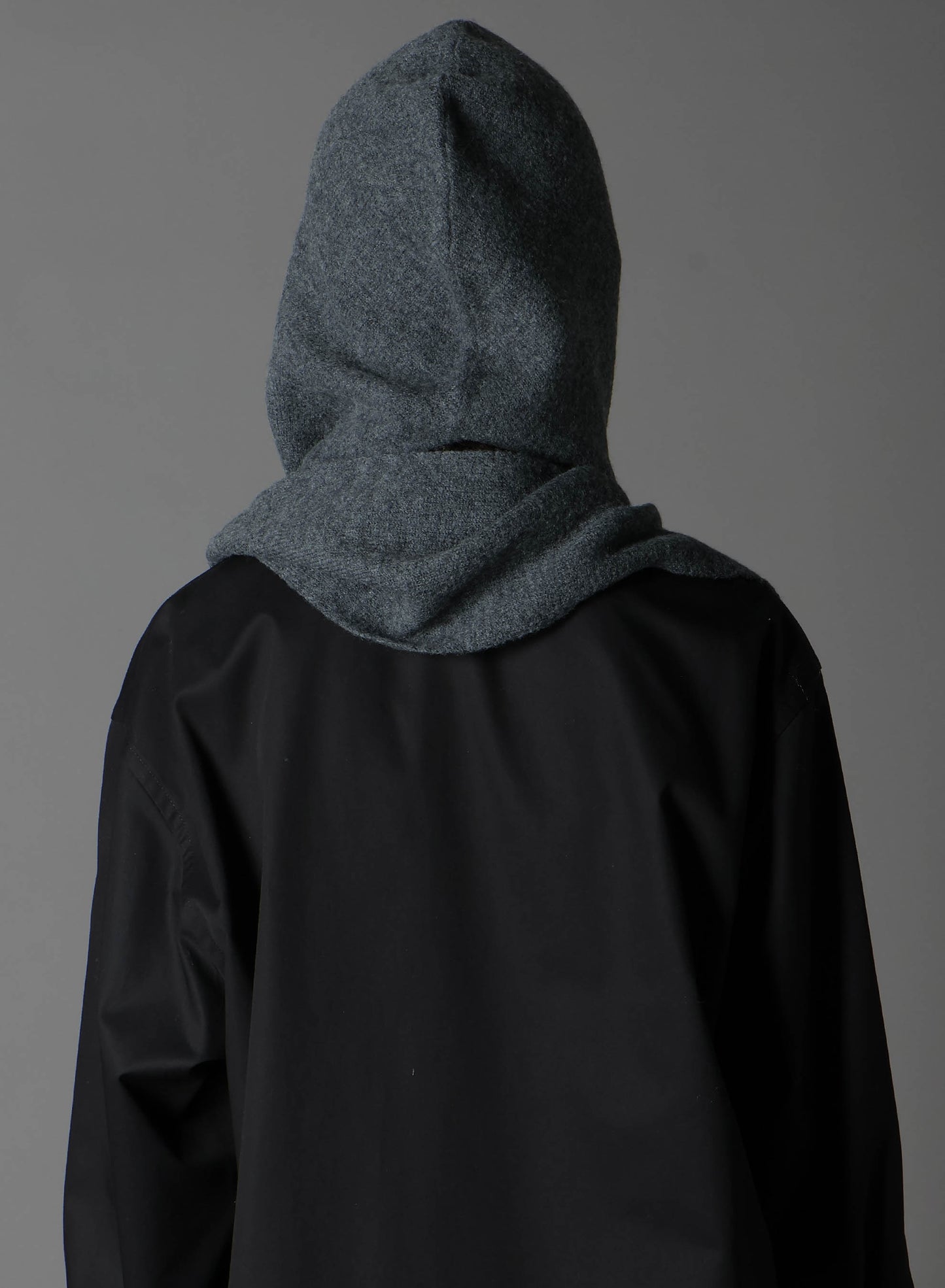 BoilMerinoWool FRINGE HOODED MUFFLER