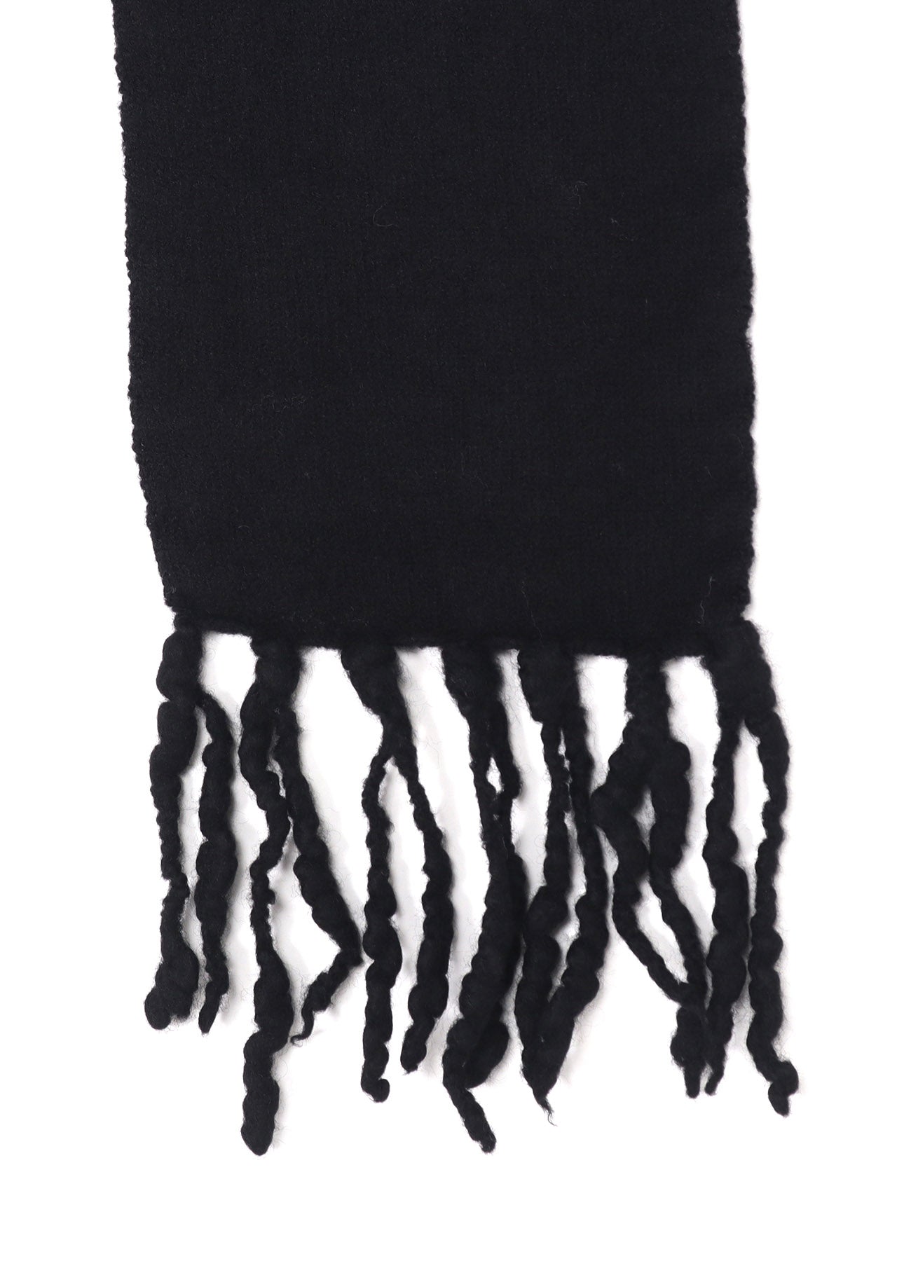 BoilMerinoWool FRINGE HOODED MUFFLER