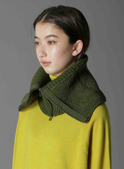 Wool boa+EX FineMerino Wool NECK WARMER