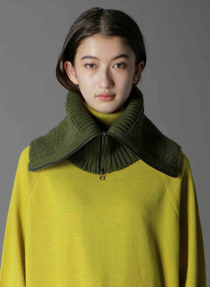 Wool boa+EX FineMerino Wool NECK WARMER