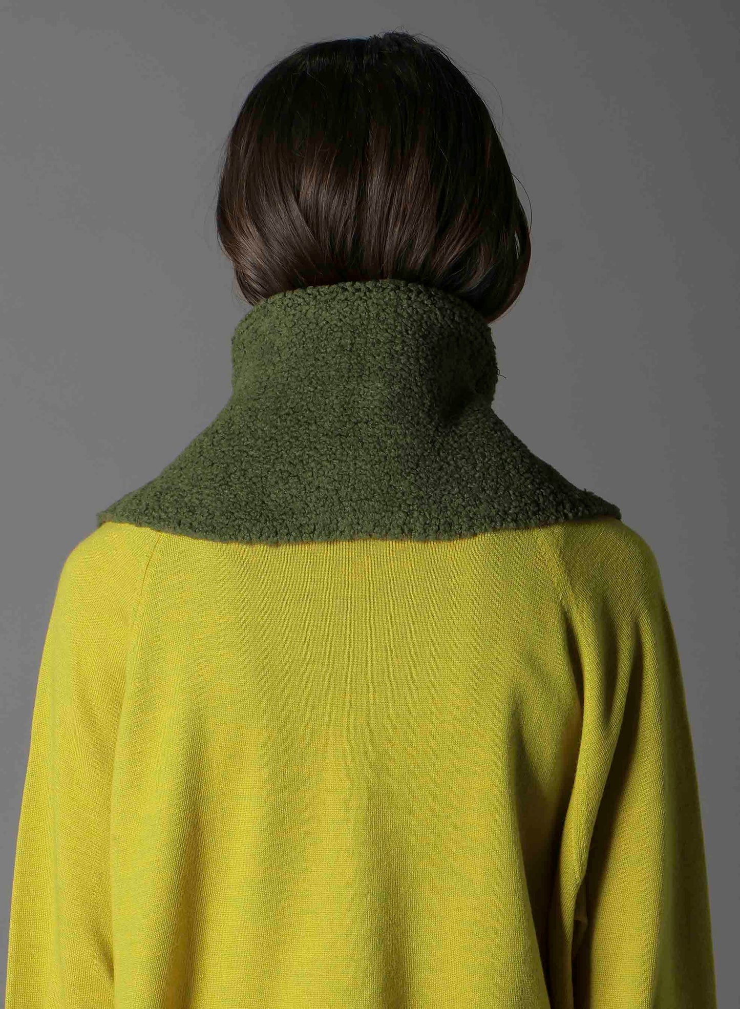 Wool boa+EX FineMerino Wool NECK WARMER