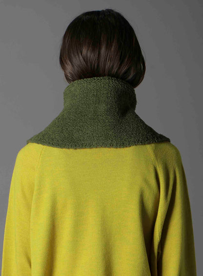 Wool boa+EX FineMerino Wool NECK WARMER