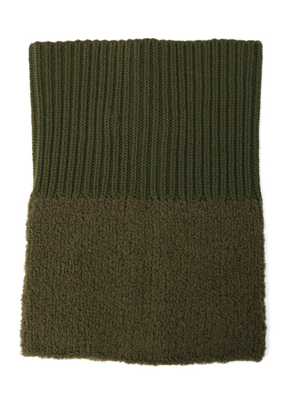 Wool boa+EX FineMerino Wool NECK WARMER