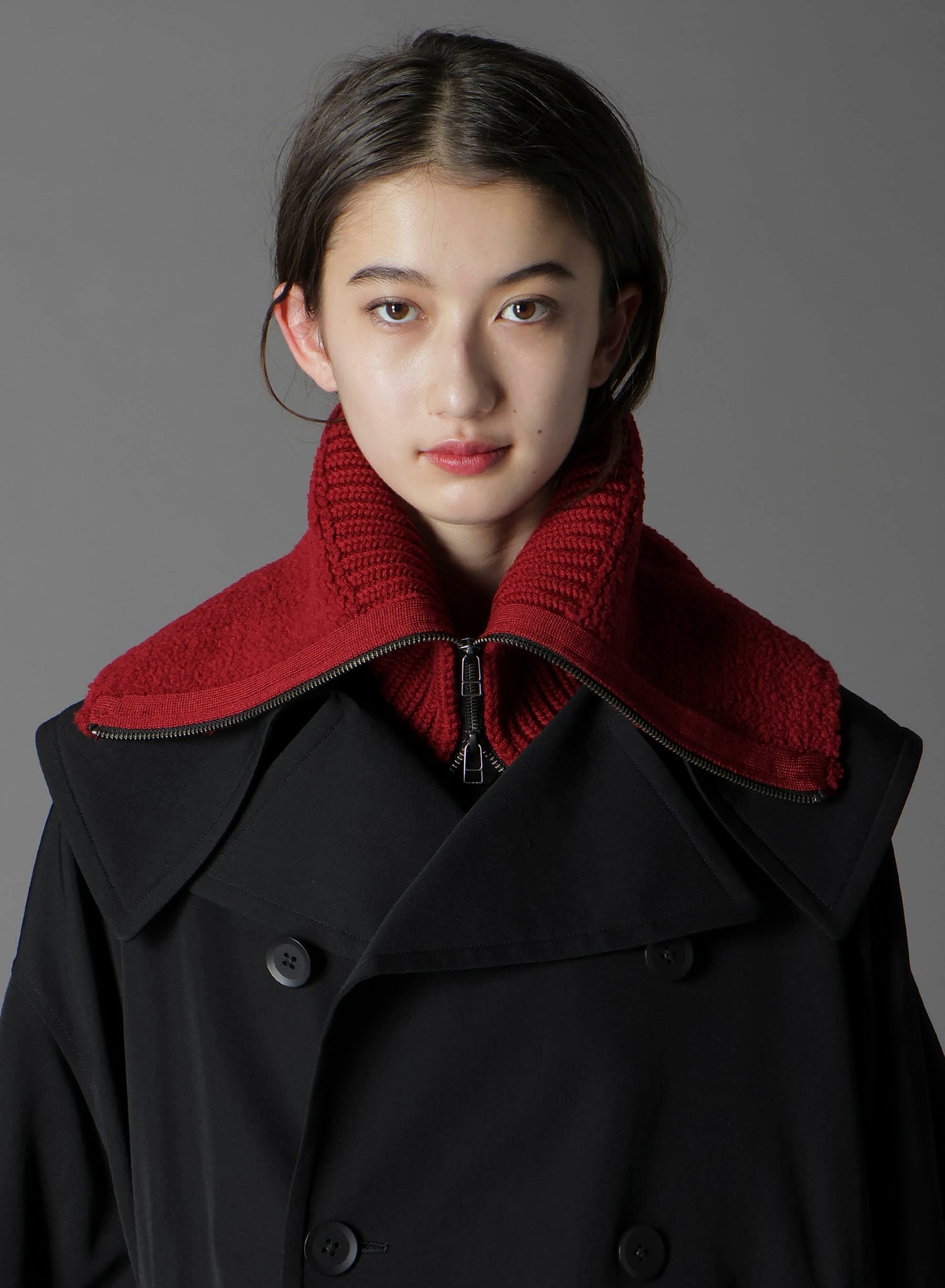 Wool boa+EX FineMerino Wool NECK WARMER