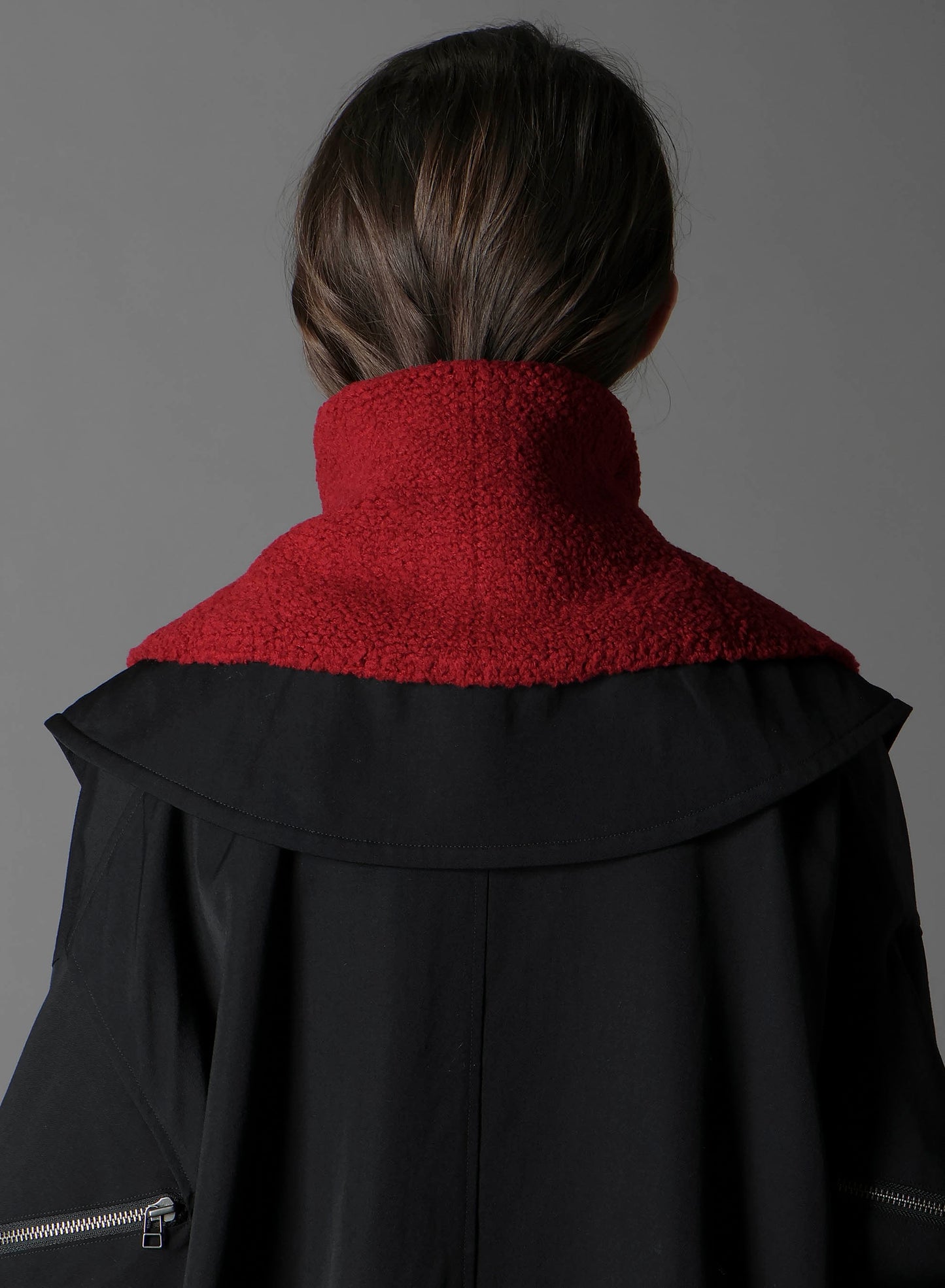 Wool boa+EX FineMerino Wool NECK WARMER