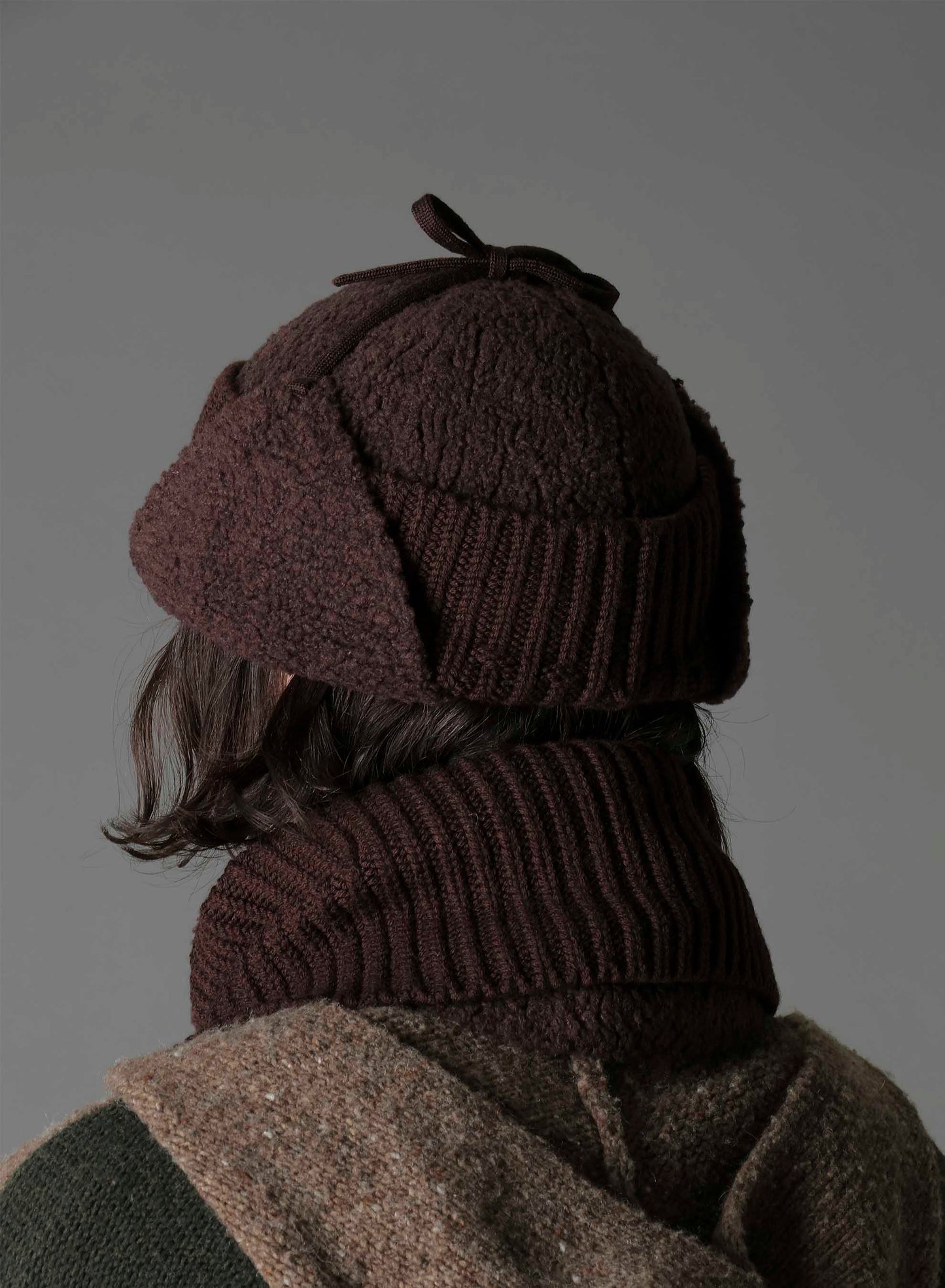 Wool boa+EX FineMerino Wool NECK WARMER