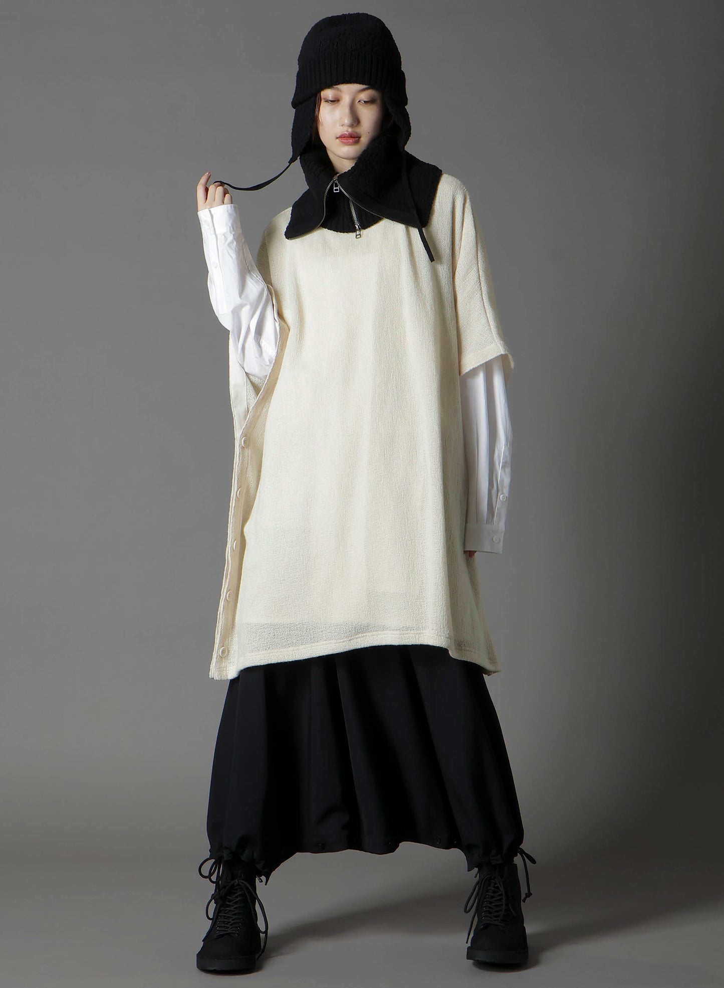 Wool boa+EX FineMerino Wool NECK WARMER