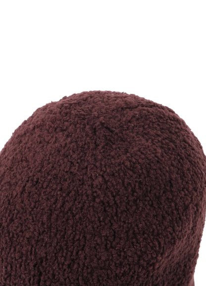 Wool boa+EX FineMerino Wool FLIGHT KNIT CAP