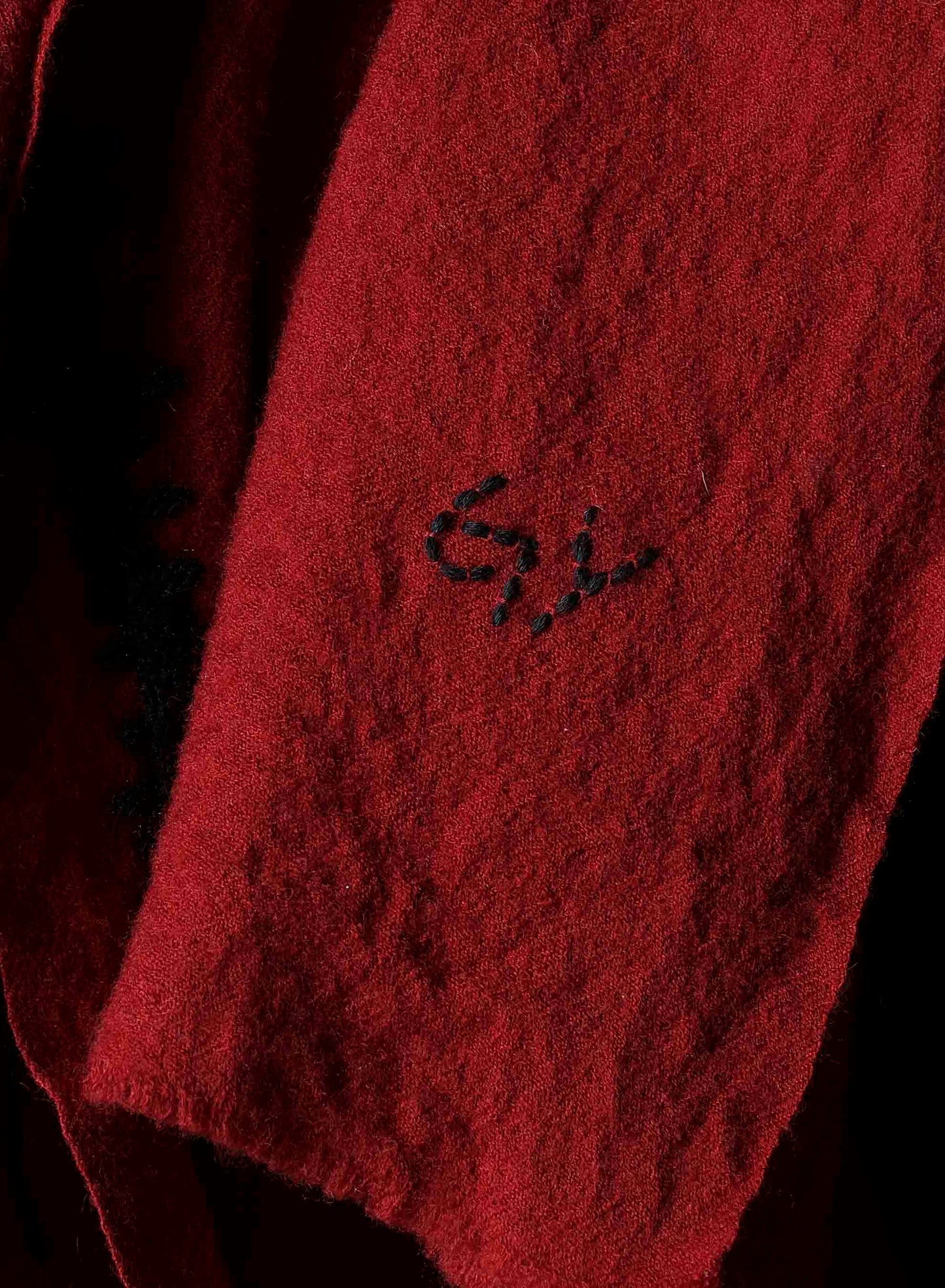 TETANY WOOL HAND STITCH SCARF