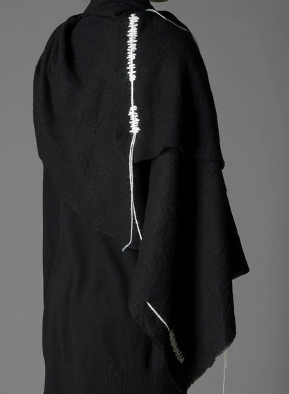 TETANY WOOL HAND STITCH SCARF