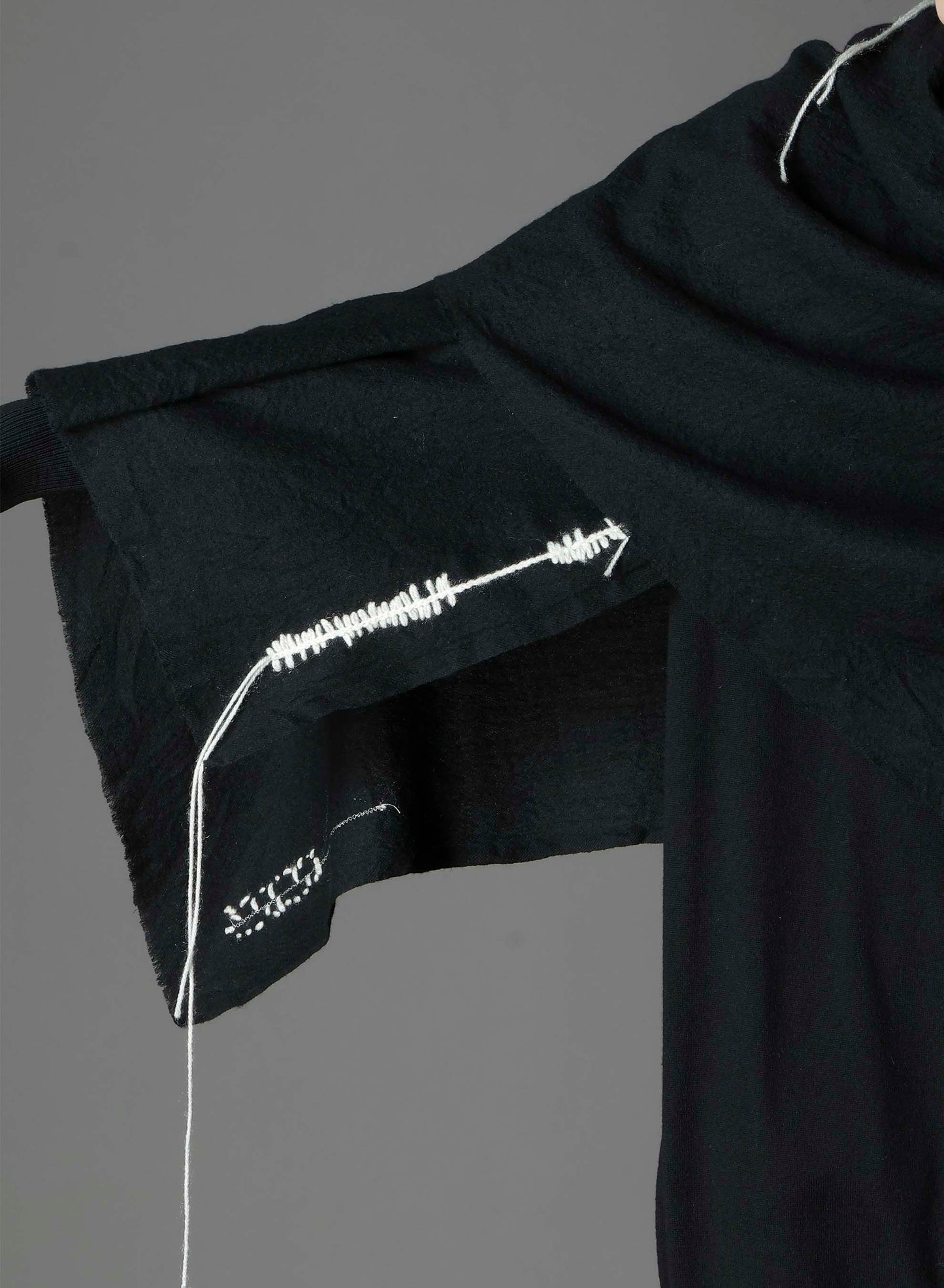 TETANY WOOL HAND STITCH SCARF