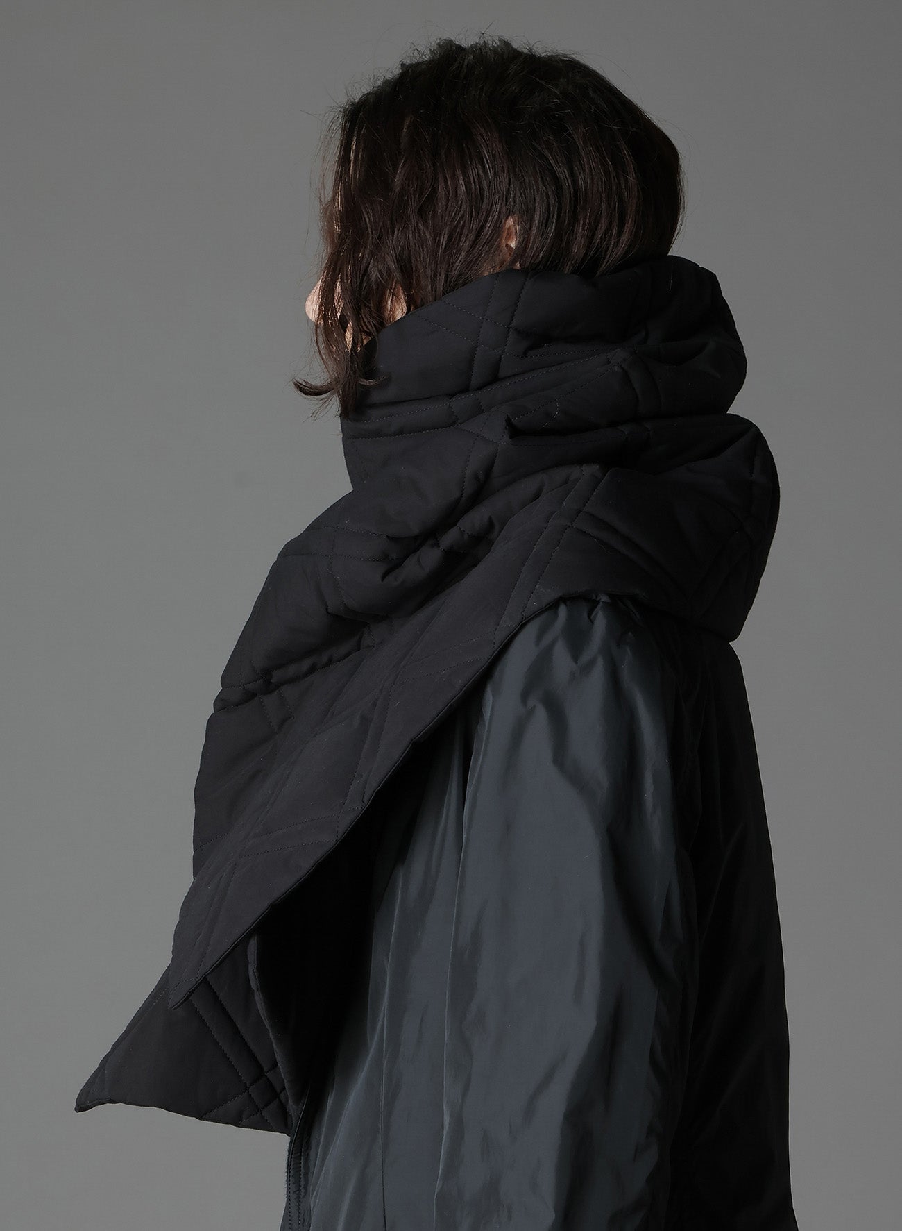 COTTON TYPEWRITER PADDED SCARF