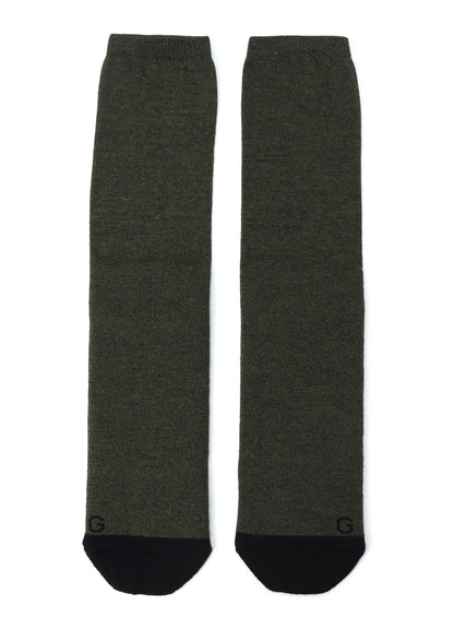 WOOL COTTON TWO TONE TUBE SOCKS