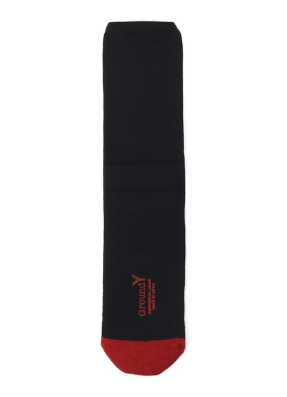 WOOL COTTON TWO TONE TUBE SOCKS