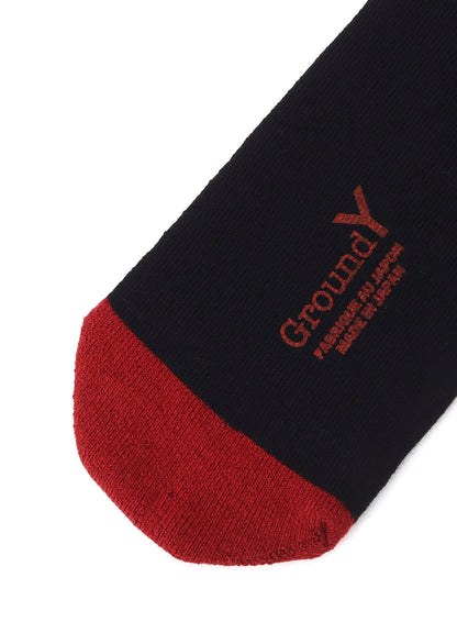WOOL COTTON TWO TONE TUBE SOCKS