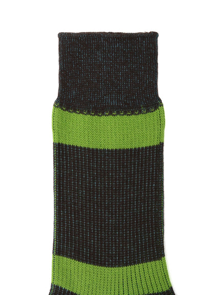 COTTON ACRYLIC BORDER SOCKS