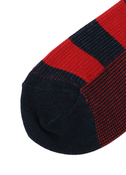 COTTON ACRYLIC BORDER SOCKS