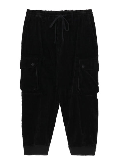 PAIR CORDUROY AIR TURNING RIBBED HEM CARGO
