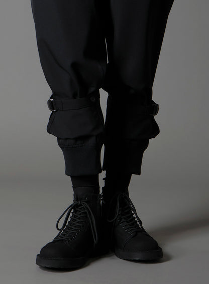 W/GABARDINE DOUBLE HEM RIB PANTS