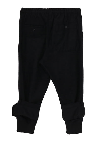 MELTON DOUBLE HEM RIB PANTS