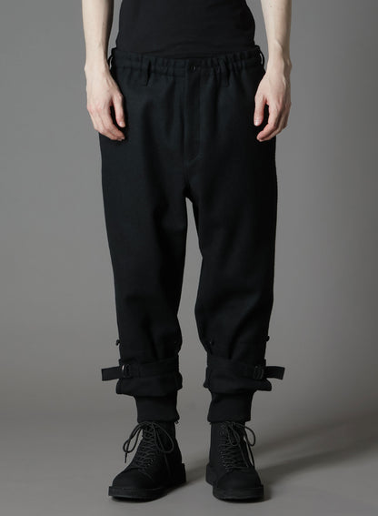 MELTON DOUBLE HEM RIB PANTS