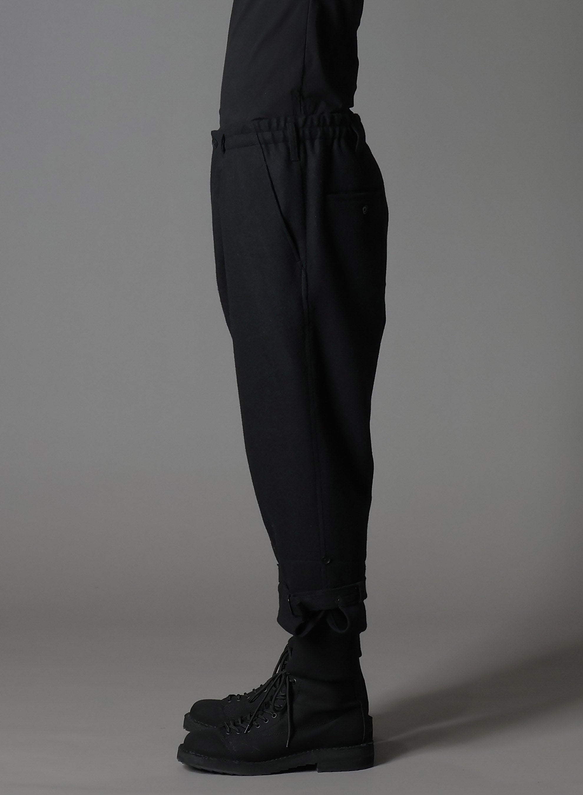 MELTON DOUBLE HEM RIB PANTS – THE SHOP YOHJI YAMAMOTO