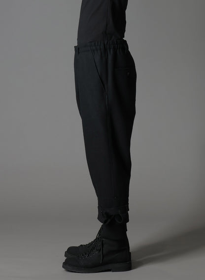 MELTON DOUBLE HEM RIB PANTS