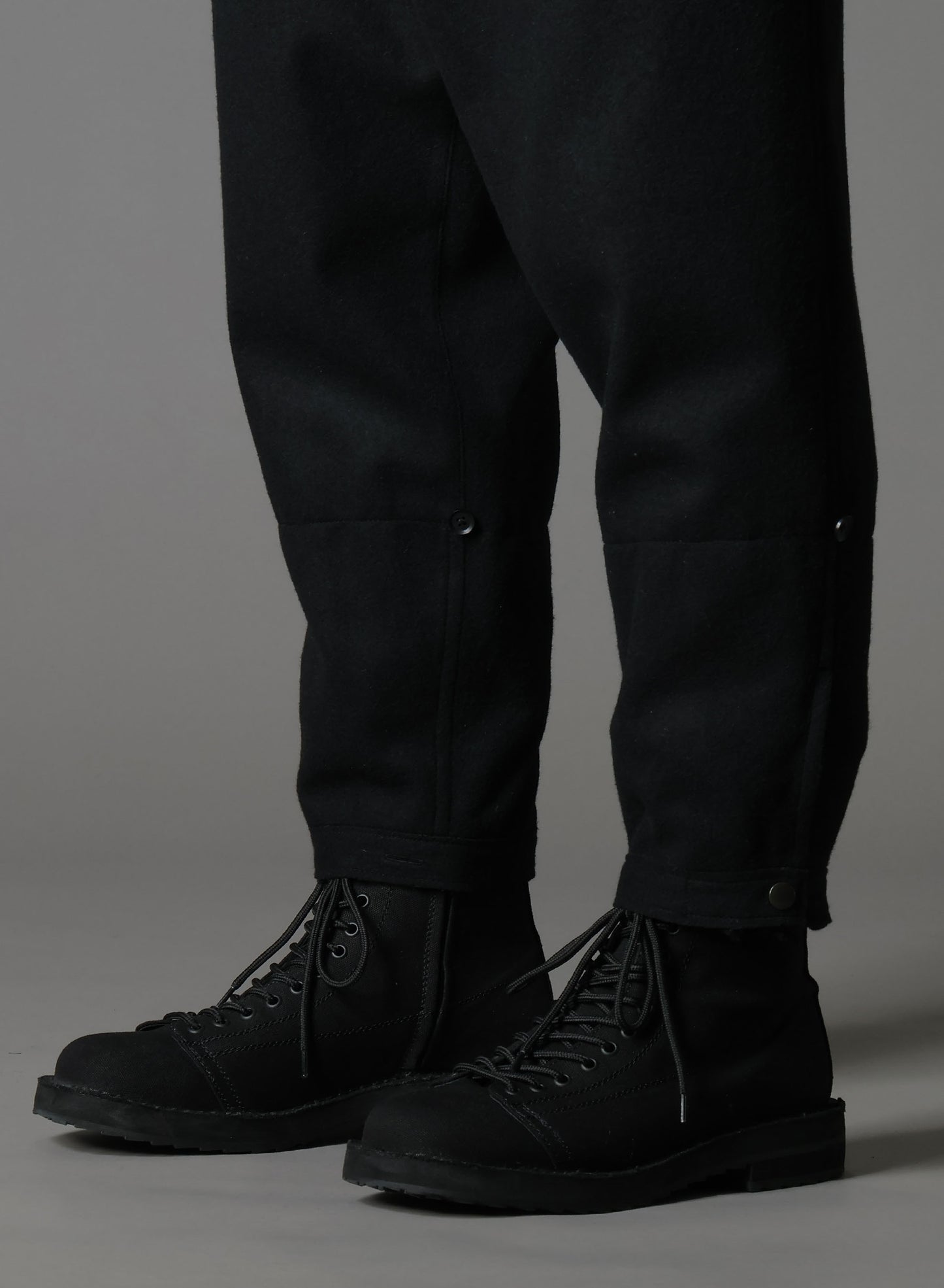 MELTON DOUBLE HEM RIB PANTS