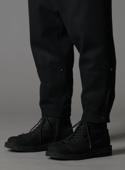 MELTON DOUBLE HEM RIB PANTS