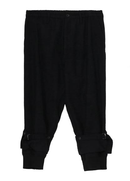 MELTON DOUBLE HEM RIB PANTS