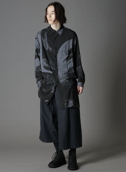 C/NY SULFUR DYEING STONE WASH BIO WRAP SKIRT PANTS