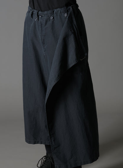 C/NY SULFUR DYEING STONE WASH BIO WRAP SKIRT PANTS