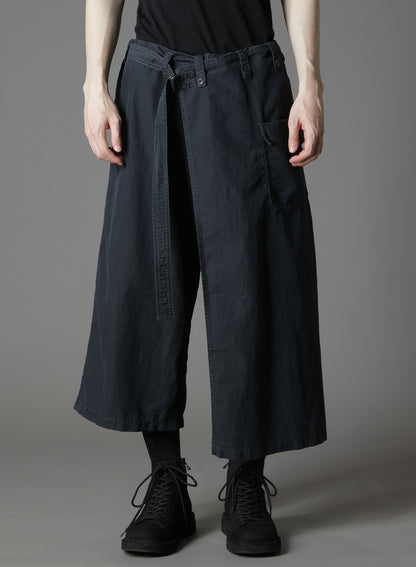 C/NY SULFUR DYEING STONE WASH BIO WRAP SKIRT PANTS