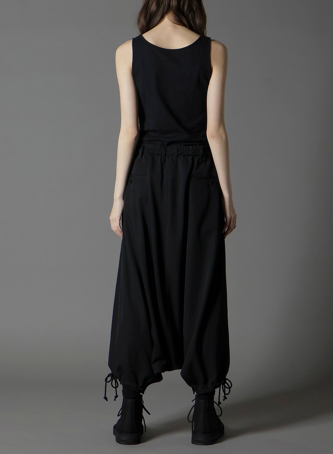 W/GABARDINE INSEAM BUTTON SAROUEL PANTS